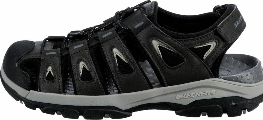 Skechers Men's Tresmen-Garo Open-Toe Water Sandals - Lightweight Quick-Dry Comfort for Beach & Pool