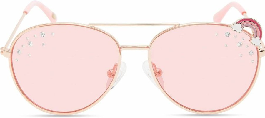 Skechers Girls' Sea9085 Pilot Sunglasses for Kids - UV Protection Stylish Aviator Sunglasses