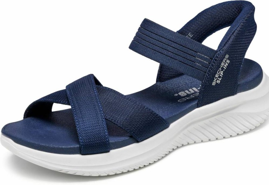 Skechers Women's Ultra Flex 3.0 Hands-Free Slip-On Sandals - Comfortable Slip-Ins for Easy Wear