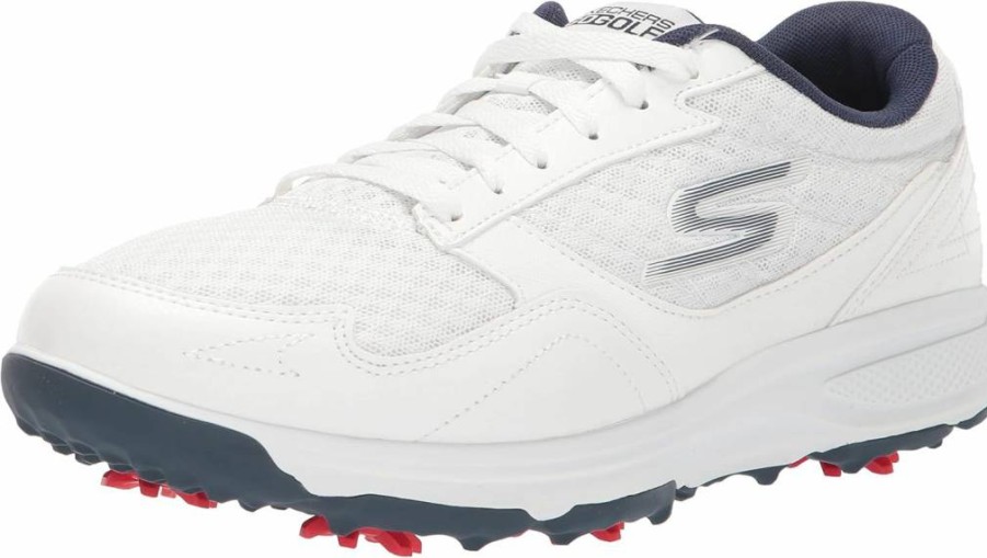 Skechers Men's Torque Sport Fairway Spiked Golf Shoes - Relaxed Fit Sneakers for Comfort & Performance