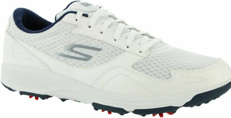 Skechers Men's Torque Sport Fairway Spiked Golf Shoes - Relaxed Fit Sneakers for Comfort & Performance