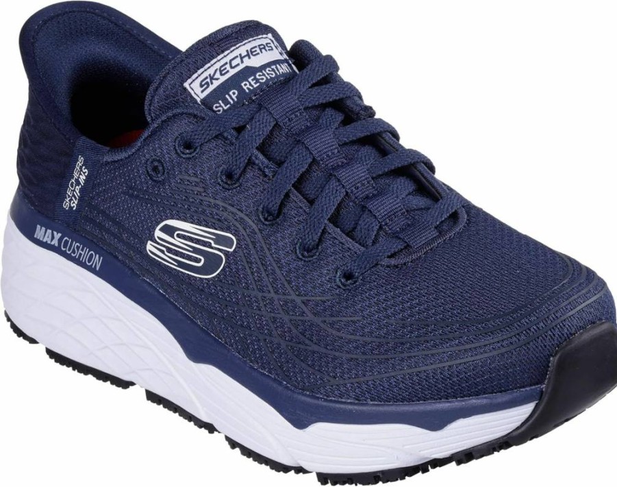 Skechers Women's Hands-Free Slip-Ins Max Cushioning Elite SR - Comfortable Healthcare Professional Shoes for Women