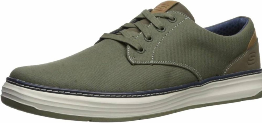 Skechers Men's Moreno Canvas Oxford Shoes - Comfortable Casual Sneakers for Men