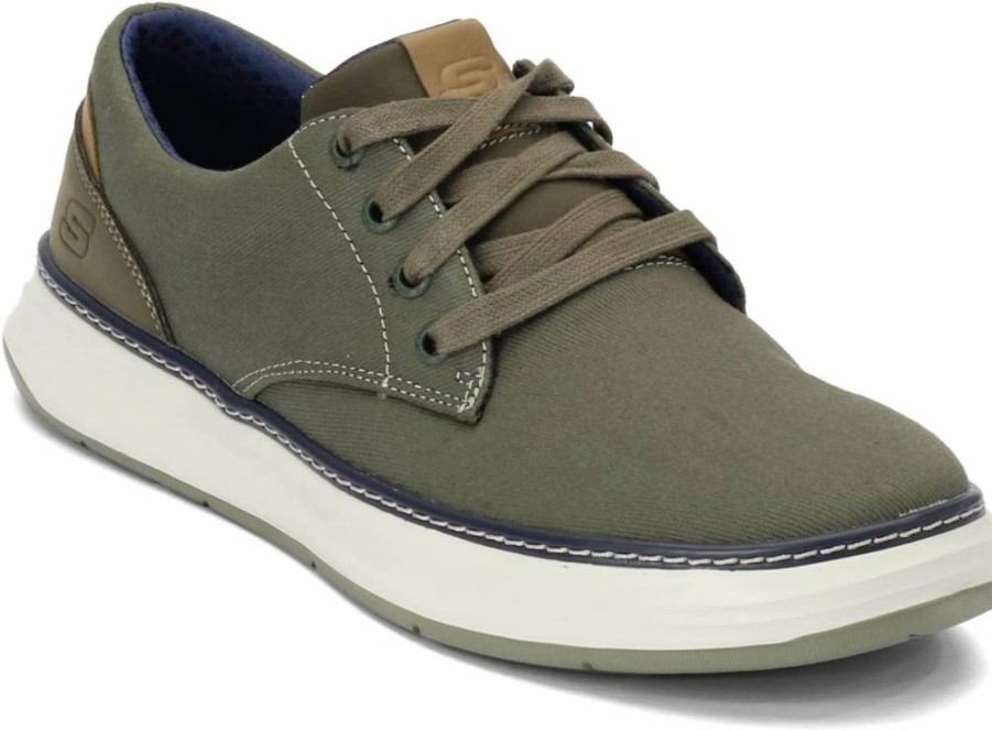 Skechers Men's Moreno Canvas Oxford Shoes - Comfortable Casual Sneakers for Men