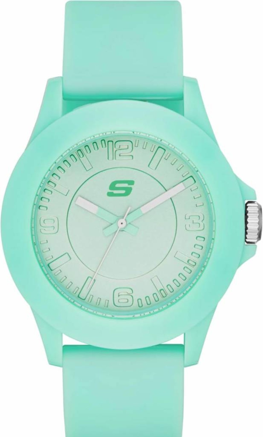 Skechers Women's Rosencrans Mid Quartz Casual Sports Watch - Stylish Silicone Strap, Water-Resistant, Lightweight Design