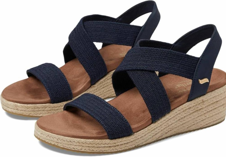 Skechers Women's Arch Fit Beverlee-Brentwood Comfort Wedge Sandals for Support and Style