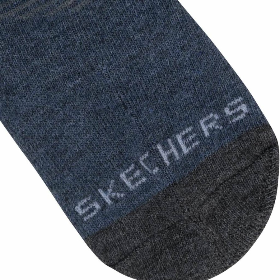 Skechers Baby Girls' 6-Pack Ankle Socks - Soft, Breathable, Comfortable Toddler Socks for Everyday Wear