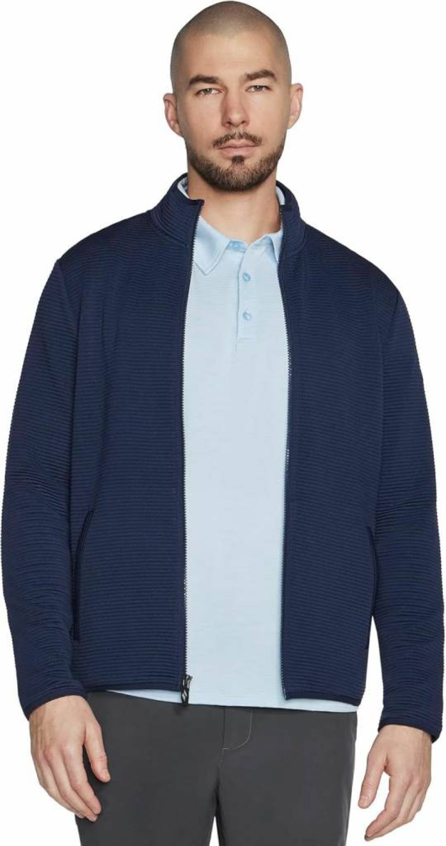 Skechers Men's Ottoman Jacket - Lightweight Hoodless Outerwear for Casual Wear