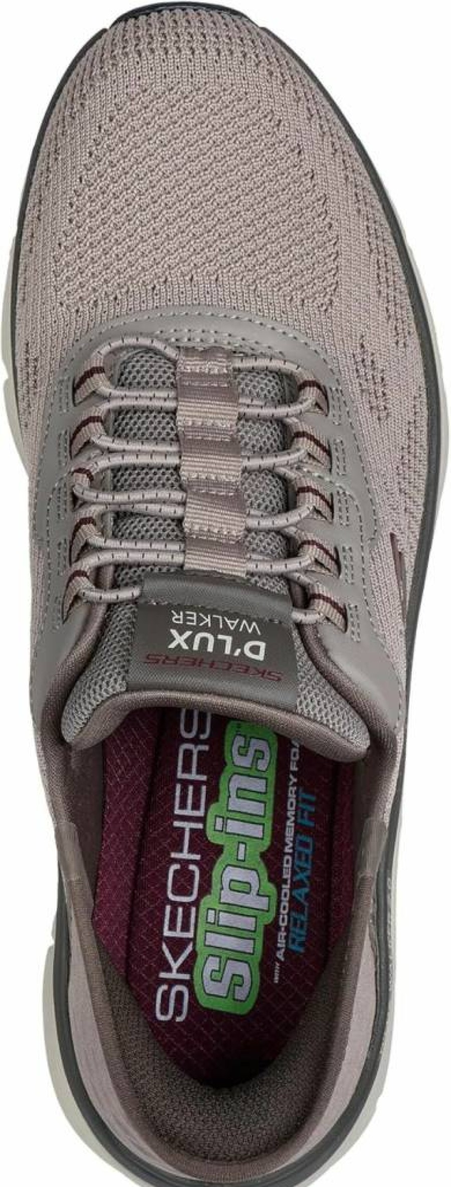 Skechers Men's D'Lux Walker 2.0 Slip-On Wide Width Rezinate Sneakers - Relaxed Fit Walking Shoes