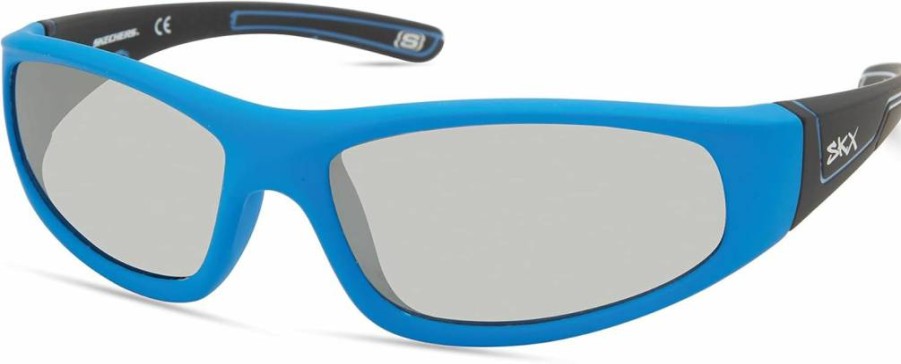Skechers Boys' Rectangular Sunglasses for Kids - UV Protection Stylish Sea9082 Model