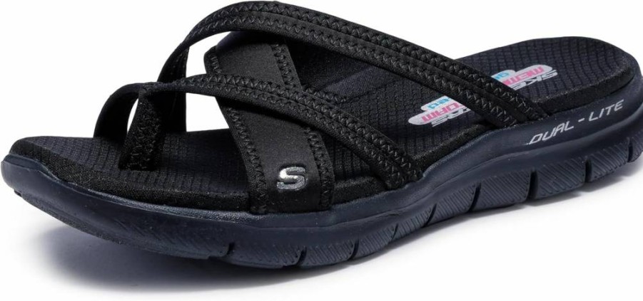 Skechers Women's Flex Appeal 2.0 Sport Sandal - Lightweight Comfortable Walking Shoes for Women