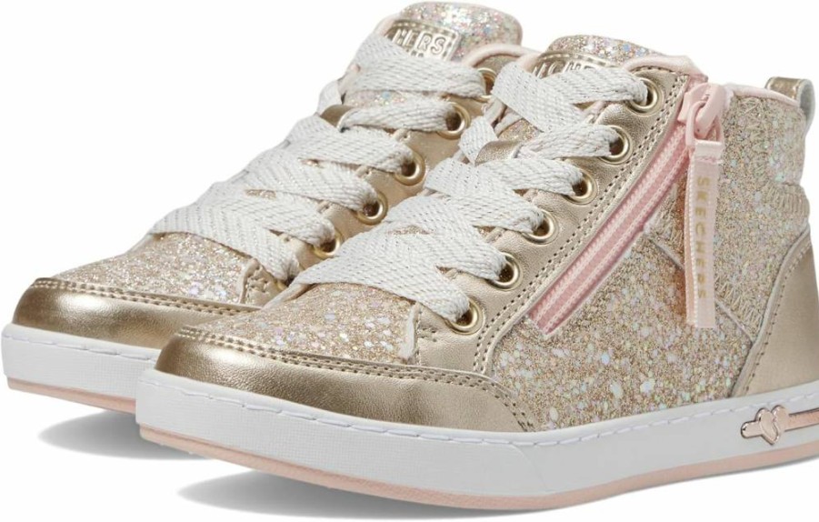 Skechers Kids' Glitter Queen Shoutouts 2.0 Sneakers - Unisex Light-Up Shoes for Girls & Boys
