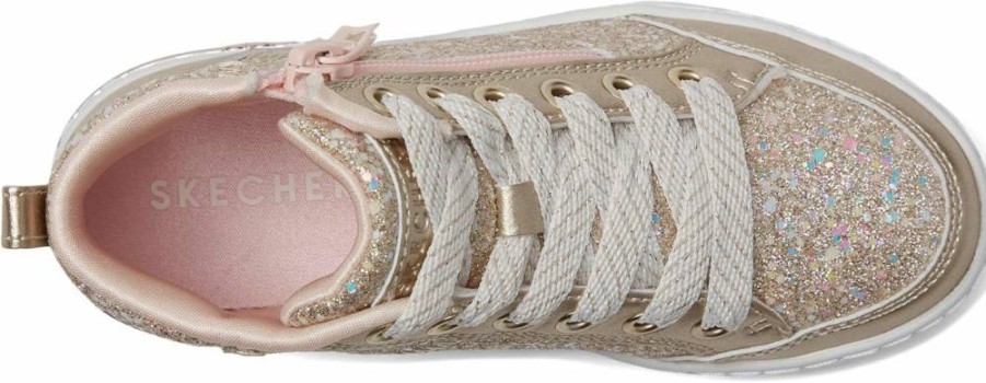 Skechers Kids' Glitter Queen Shoutouts 2.0 Sneakers - Unisex Light-Up Shoes for Girls & Boys