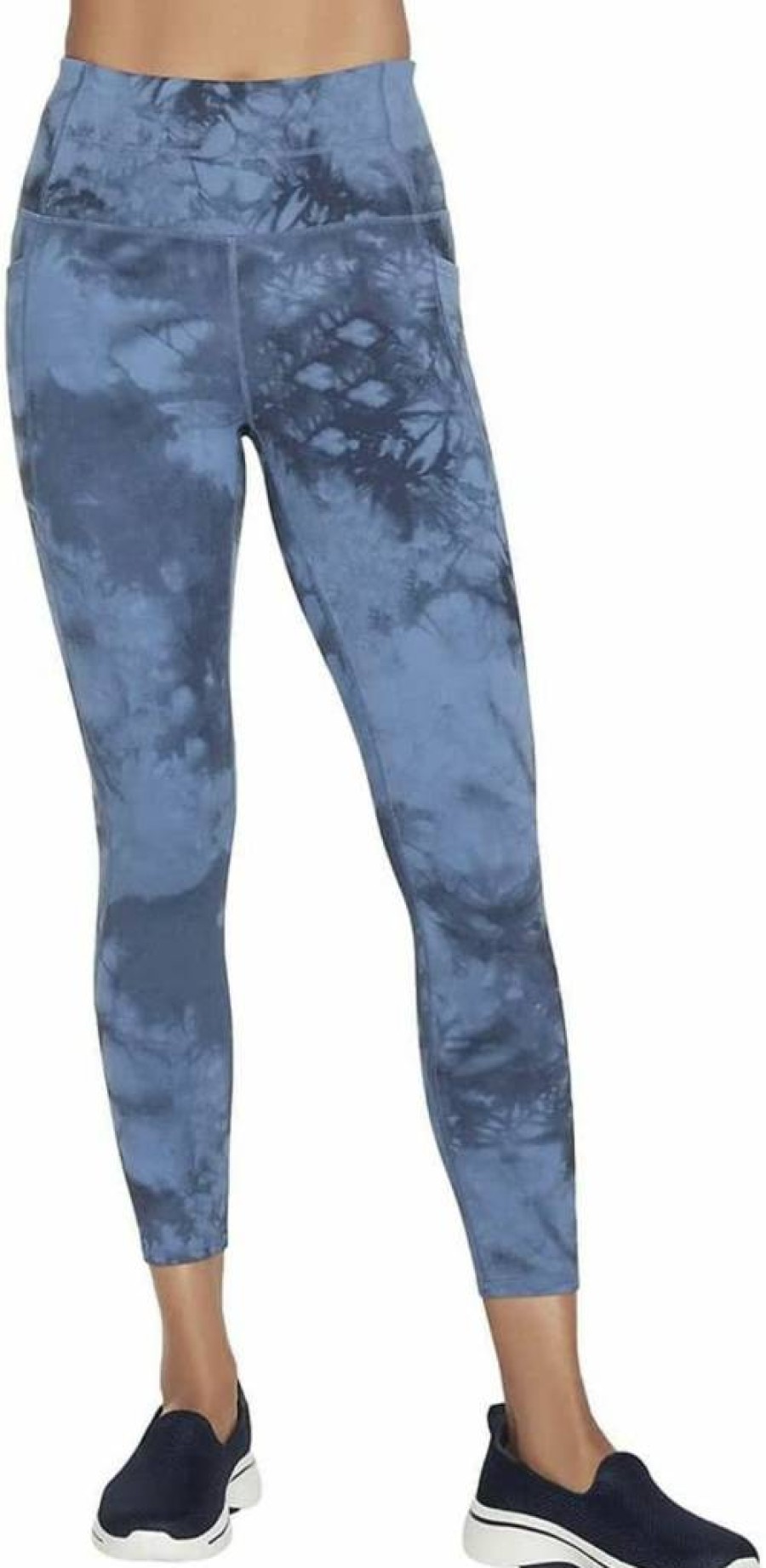 Skechers Women's Go Walk High Waisted 7/8 Legging - Comfortable Athletic Workout Pants for Walking & Running
