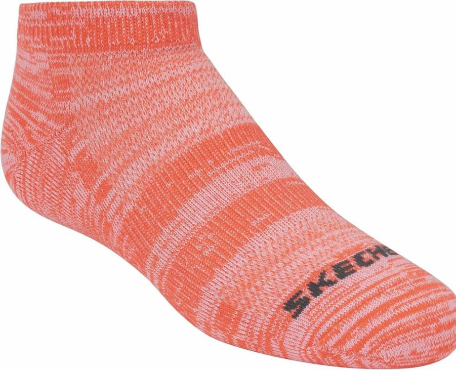 Skechers Girls' 6-Pack Low Cut Socks - Comfortable Athletic Socks for Kids