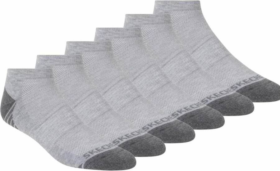 Skechers Men's 6-Pack Low Cut Casual Comfort Socks for Everyday Wear
