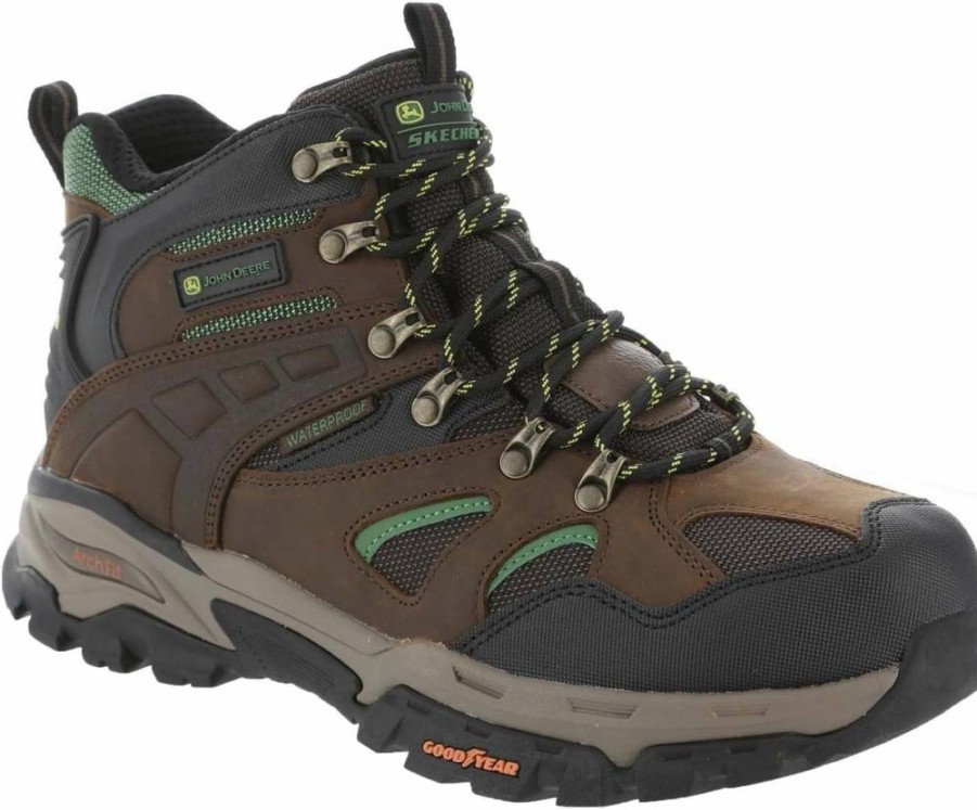 Skechers Men's Arch Fit Tarver Loader Hiking Boot - John Deere Collection - Durable Comfortable Outdoor Shoes for Men